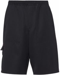 Prada - Wool Bermuda Shorts - Lyst
