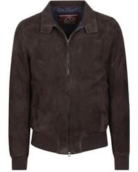 Stewart - ジップアップ スエードジャケット - Lyst