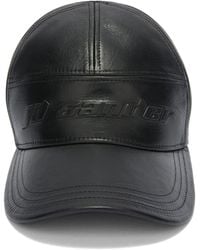 Jil Sander - Logo-embossed Leather Cap - Lyst