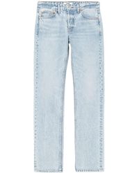 RE/DONE - The Anderson Mid-Rise Straight-Leg Jeans - Lyst