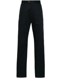 McQueen - Gabardine Straight-Leg Trousers - Lyst