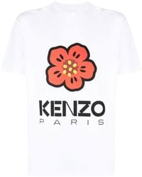 KENZO - ホワイト Paris Boke Flower Tシャツ - Lyst
