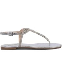 Ninalilou - Braided Leather Sandals - Lyst
