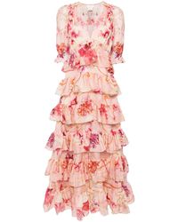 CAMILLA - Vestido largo con estampado floral - Lyst
