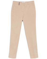 Peserico - Pantalon À Taille Ceinturée - Lyst