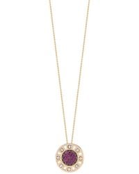 Officina Bernardi - 18Kt Small Senzatempo Ruby And Diamond Necklace - Lyst