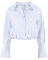 Jonathan Simkhai - Blythe Cotton Cropped Shirt - Lyst