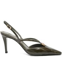 Fendi - 85 Mm Ffold Slingback Pumps - Lyst