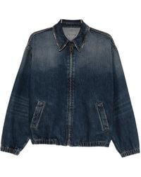 Prada - Giacca Denim Con Zip - Lyst