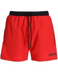 BOSS - ドローストリング トランクス水着 - Lyst