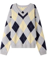 Sandro - Pullover Mit Argyle-Muster - Lyst