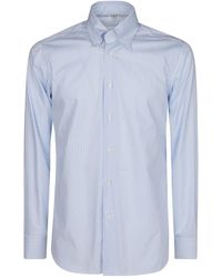 Borriello - Chemise En Coton À Rayures - Lyst