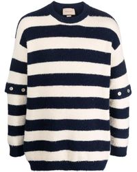 Gucci - Striped Knit Cotton Jumper - Lyst