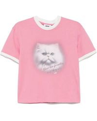 Gcds - Cat-Print T-Shirt - Lyst