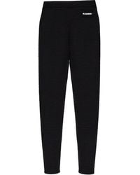 Jil Sander - Logo-Patch Ribbed Leggings - Lyst