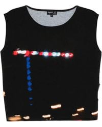 agnès b. - Printed Tank Top - Lyst