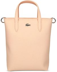 Lacoste - Mini Textured Leather Tote Bag - Lyst