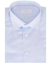 Eton - Elevated Point-Collar Cotton Shirt - Lyst