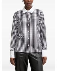 Morgan - Gingham Crystal-Embellished Shirt - Lyst