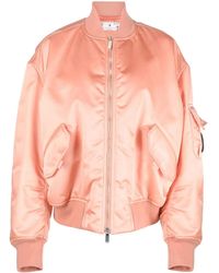 Off-White c/o Virgil Abloh - Laundry Logo-Patch Bomber Jacket - Lyst