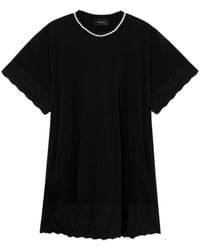 Simone Rocha - T-shirt en coton à détails de perles - Lyst