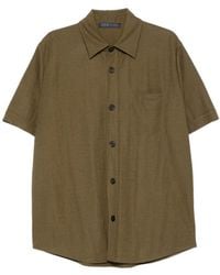 Harris Wharf London - Buttoned Short-Sleeve Shirt - Lyst