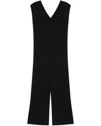 Alpha Studio - V-Neck Sleeveless Jumpsuit - Lyst