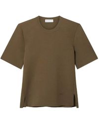 Stella McCartney - Smc Embroidered Side-Slit T-Shirt - Lyst