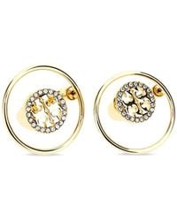 Tory Burch - Ohrringe Mit Kristallen - Lyst