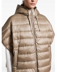 Peserico - Donsjack Met Capuchon En Rits - Lyst