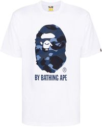 A Bathing Ape - T-shirt con stampa - Lyst