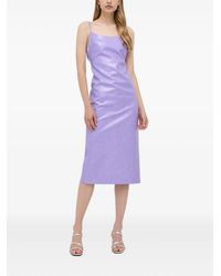 Bardot - Robe Mi-Longue À Effet Peau De Crocodile - Lyst