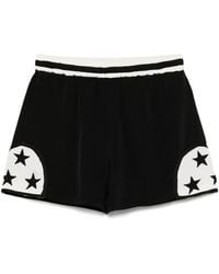 Bode - Star-Embroidered Silk Shorts - Lyst