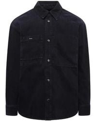 WOOYOUNGMI - Logo-Detail Denim Shirt - Lyst