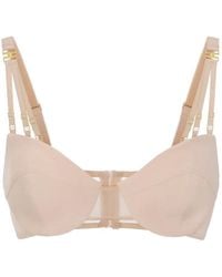 Elisabetta Franchi - Tulle Elastic Straps Bra - Lyst