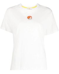 Mira Mikati - Logo-Embroidered Organic-Cotton T-Shirt - Lyst
