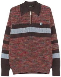 Kolor - Pull Rayé À Col Zippé - Lyst