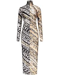Area - Chain Link-Print Dress - Lyst
