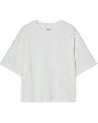 Closed - Camiseta De Canalé Con Abertura En La Parte Posterior - Lyst