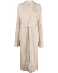 Zadig & Voltaire - Salome Ribbed-knit Belted Midi Cardi-coat - Lyst