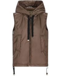 Max Mara - Chaleco Con Cremallera Y Capucha - Lyst