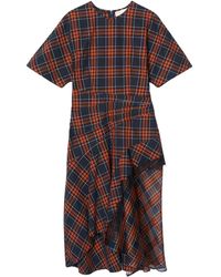 3.1 Phillip Lim - Plaid-Pattern Asymmetrical Dress - Lyst