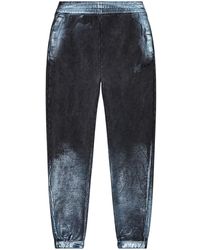 DIESEL - Embroidered-logo Track Pants - Lyst