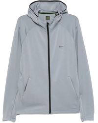 BOSS - Zip-Front Hoodie - Lyst