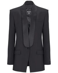 Balmain - Wool Tuxedo Jacket - Lyst