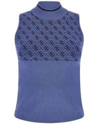 Guess - Patterned Sleeveless Top - Lyst