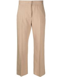 MSGM - Pantalones de vestir rectos capri - Lyst