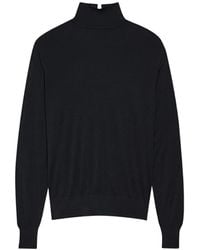 Another Tomorrow - Fine-Knit Turtleneck Long-Sleeve Top - Lyst