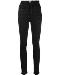 Philipp Plein - Rhinestone-Embellished Skinny Jeans - Lyst