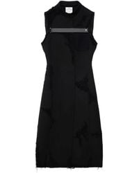 Courreges - Manteau En Laine Vierge À Design Sans Manches - Lyst